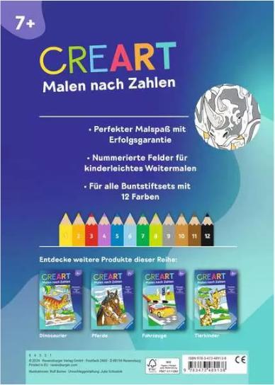 Actual product image Ravensburger Album de colouriage painting by numbers