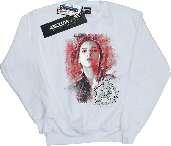 Actual product image Womens/Ladies Avengers Endgame Black Widow Brushed Sweatshirt (S)