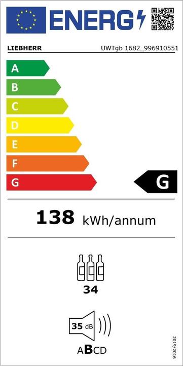 Energie-Label Liebherr UWTgb1682-26 Vinidor