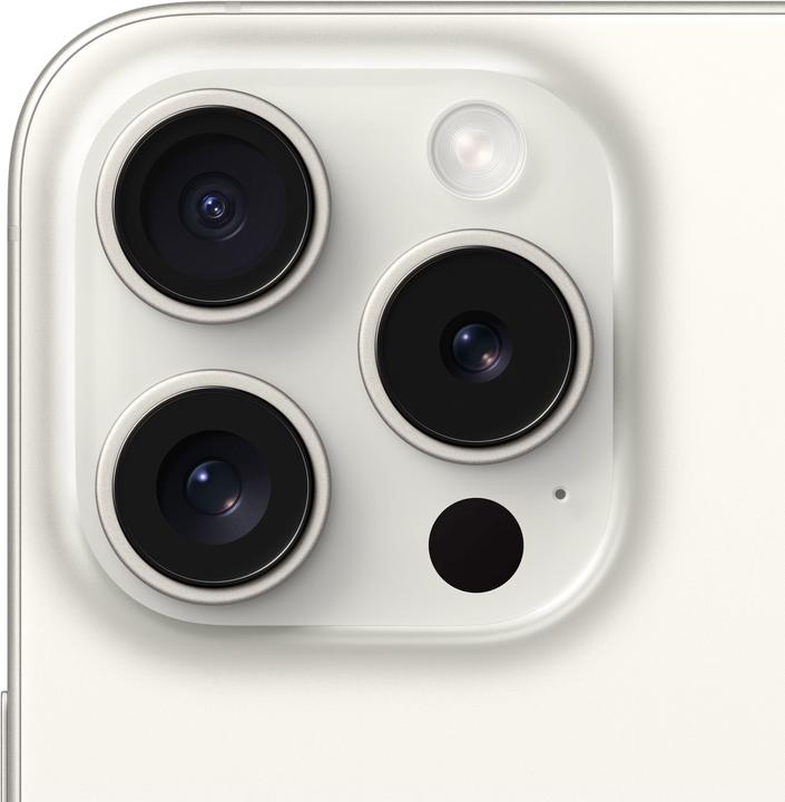 Produktbild Apple iPhone 15 Pro (256 GB, White Titanium, 6.10", SIM + eSIM, 48 Mpx, 5G)