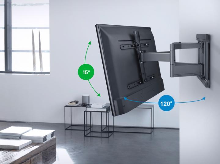 Actual product image One for All Dynamic TV-beugel draaibaar - kantelbaar - 42-100 inch - VESA 600 (Wall, 100", 90 kg)
