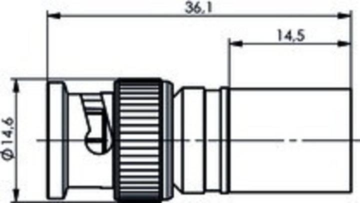 Image du produit Telegärtner Connecteur de câble BNC Crimp G31 75 Ohm, crimp/crimp, Professional, A3318, G31 (RG-11A/U)