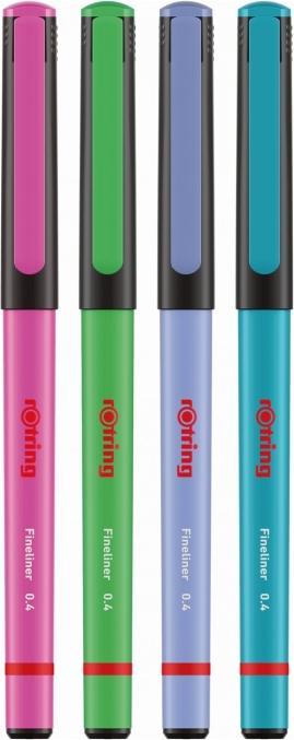 Produktbild Rotring Fineliner-Feinfaserschreiber Fun Farben (Mehrfarbig, 4 x)