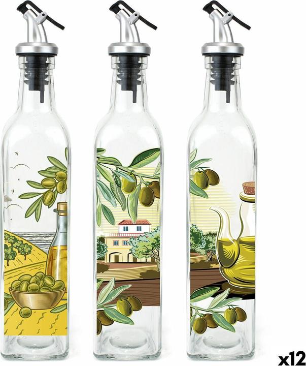 Produktbild Anna Ölfläschchen Weinverschluss Glas 500 ml (12 Stück) (500 ml)