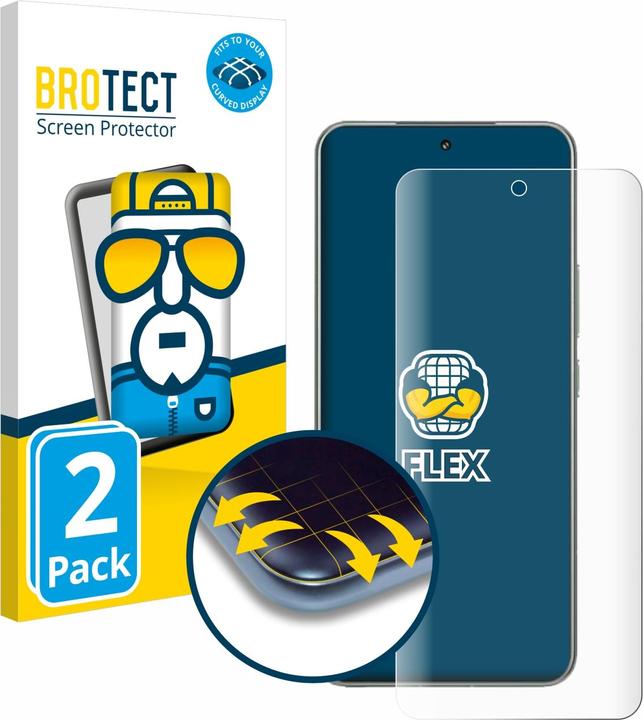 Produktbild BROTECT Fullscreen Schutzfolie Displayschutz Folie Klar Transparent (2 Stück, Xiaomi 15 Pro)