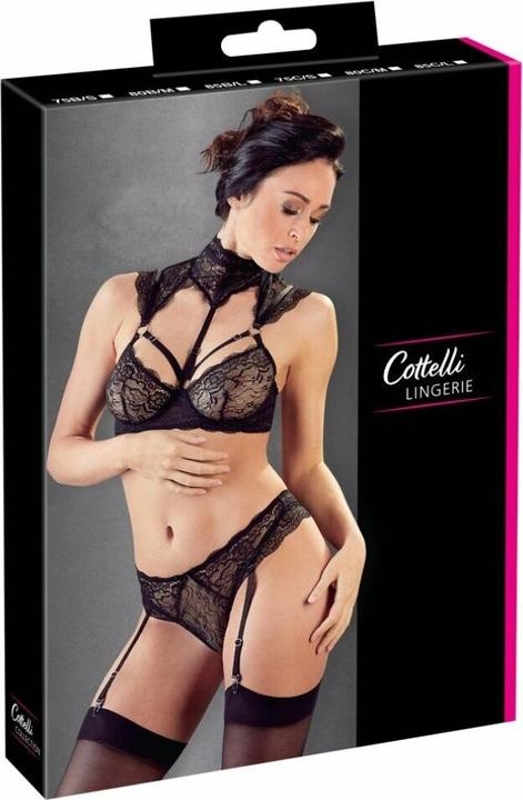 Image du produit Cottelli Collection Set de jarretelles avec embout floral (80 C)