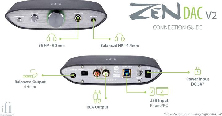 Actual product image iFi Audio Zen Dac V2 (Bass Boost, USB-DAC, gain switch)