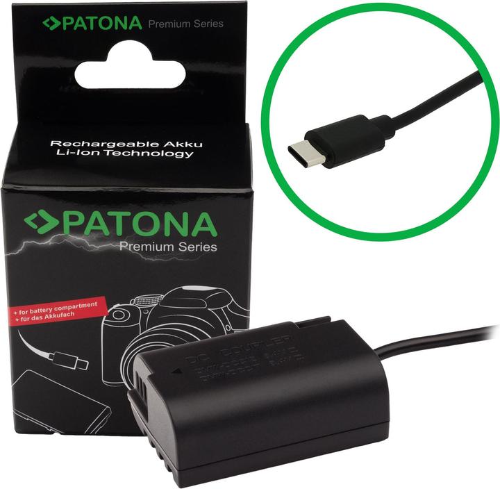 Patona Adaptateur de batterie d'entrée USB-C BLK-22 (Batterie)