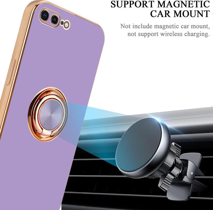 Produktbild Cadorabo Hülle für Apple iPhone 7 PLUS / 7S PLUS / 8 PLUS im TPU mit Kameraschutz und Ring LM089 Style (Apple iPhone 7 Plus, Apple iPhone 7s Plus)