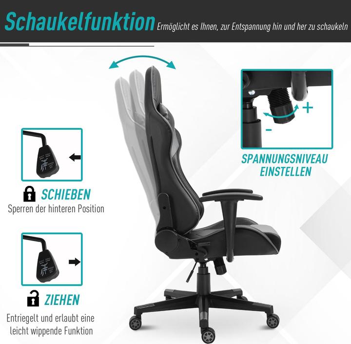 Actual product image Vinsetto Gaming chair ergonomic