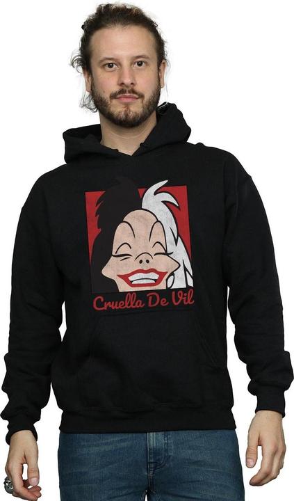Image du produit Disney - Sweat à capuche CRUELLA DE VIL CROPPED HEAD - Homme (XL)