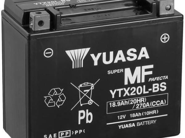 Actual product image Yuasa YTX20LBS (12 V, 18.90 Ah, 270 A)