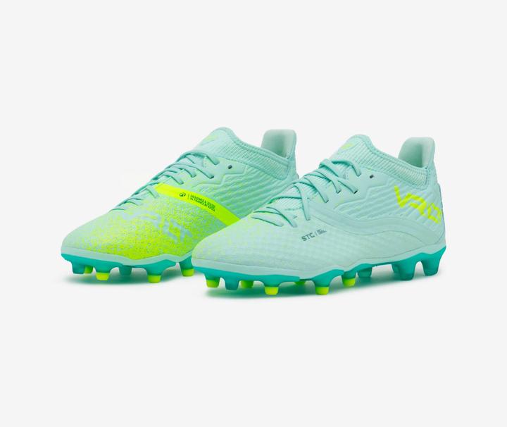 Kipsta Kids' Lace-Up Football Boots Viralto III FG - Green