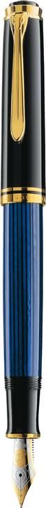 Pelikan Füllhalter M800 Schwarz-Blau EF Etui (Schwarz/Blau, 1 x)