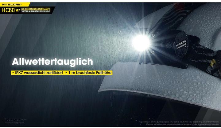 Immagine prodotto Nitecore HC60 V2 - 1200 lumen, inclusa batteria ricaricabile (1200 lm)