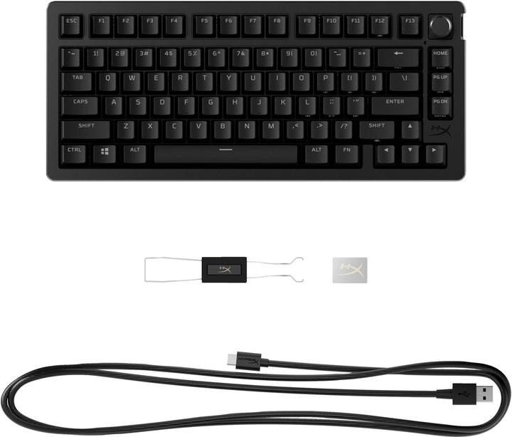 Actual product image HyperX Alloy Rise Mechanical Gaming Keyboard 75% (US) (US, Cable)