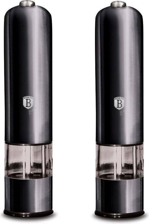 Produktbild BerlingerHaus Elektrische Pfeffer- und Salzmühle 2er-Set Carbon Pro Edition (Pfeffer, Salz)