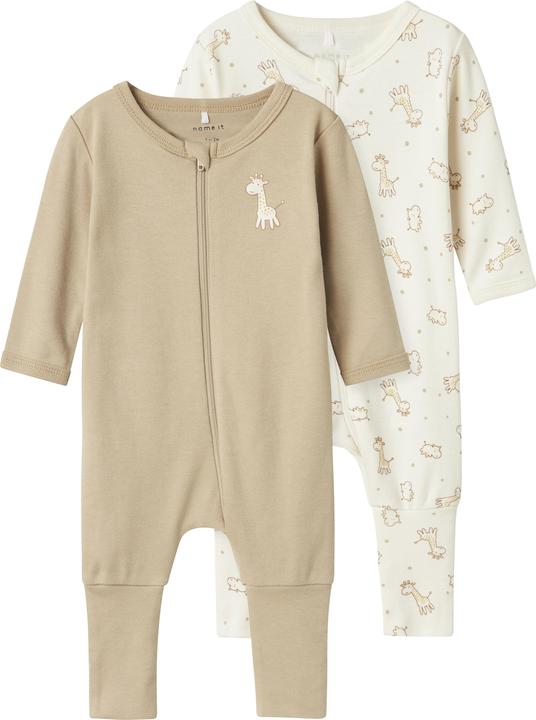 Name it Nbnnightsuit 2p Zip Ff Jet Giraffe Noos