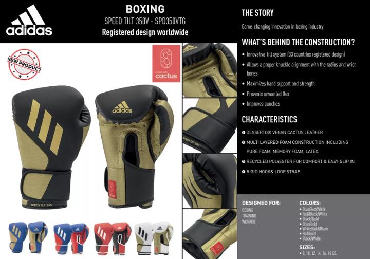 Immagine prodotto adidas Inclinazione della velocità 350V (14 OZ, Taglia unica)