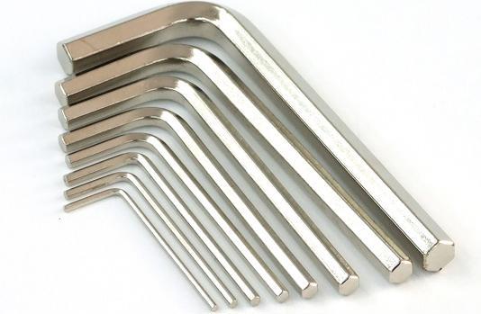 Actual product image Aquatuning Allen key bundle 1.5-8mm Allen key ISO2936 8 pieces