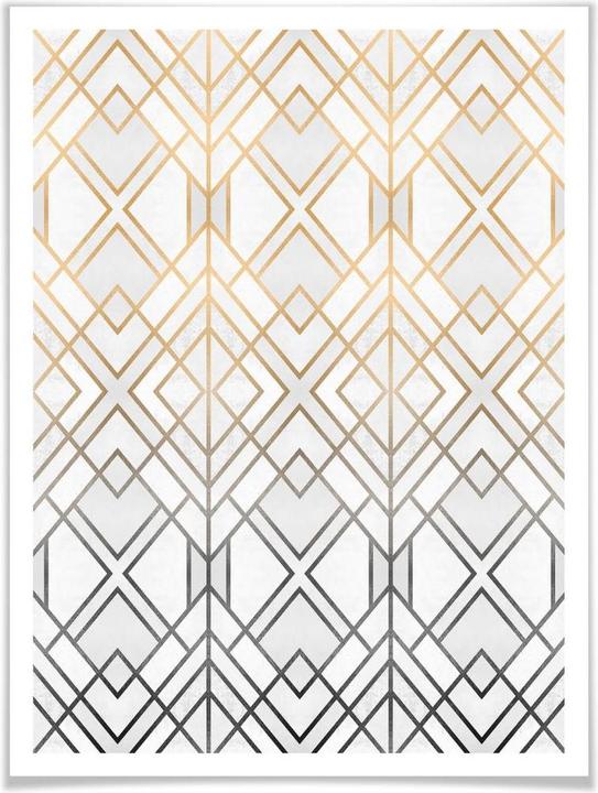 Produktbild Trenddeko Gold und Silber (100 x 120 cm)