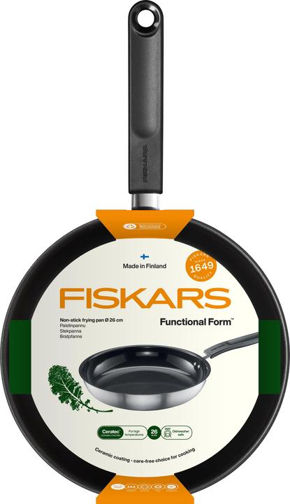 Immagine prodotto Fiskars Padella (26 cm, Padella per friggere, Acciaio inossidabile)