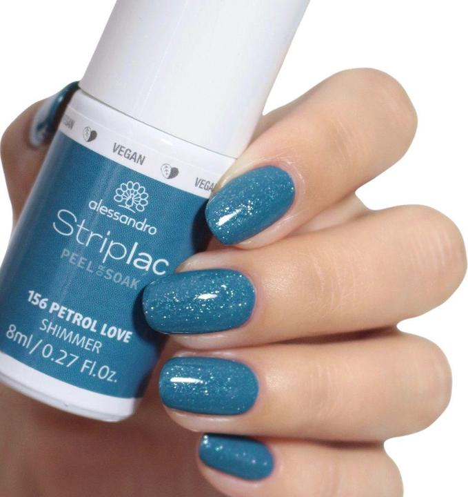 Produktbild Alessandro Striplac Peel or Soak - Petrol Love (156 Petrol Love, Abziehbarer Nagellack)