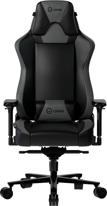Actual product image Lorgar gaming chair, 1.8 mm thick robot welding metal frame, 5 Star aluminium base, Carbonized class-