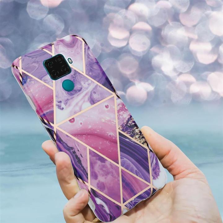 Image du produit Cadorabo Couverture IMD TPU Marbre coloré (Mate 30 Lite)