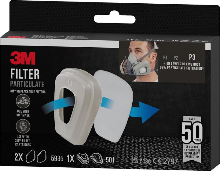 Produktbild 3M Partikelfilter (Atemschutzmaske Ersatzfilter)