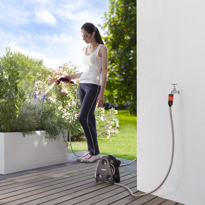 Image du produit Claber Enrouleur de tuyau portable pour balcon 10 (10 m)