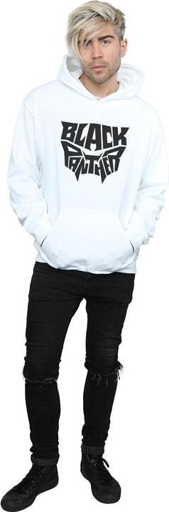 Actual product image Mens Black Panther Worded Emblem Hoodie (XL)