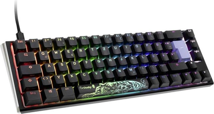 Produktbild Ducky One 3 Classic Black/White SF Gaming Tastatur, RGB LED - MX-Brown (DE, Kabelgebunden)
