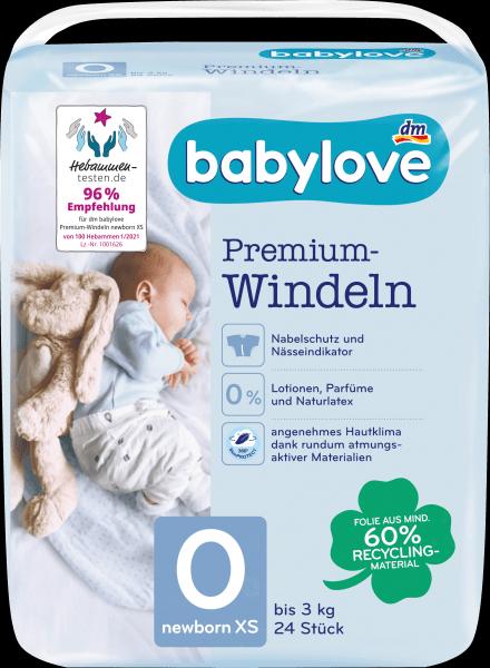 Actual product image dm babylove Premium-Windeln (Size 0, Pack, 24 Piece)