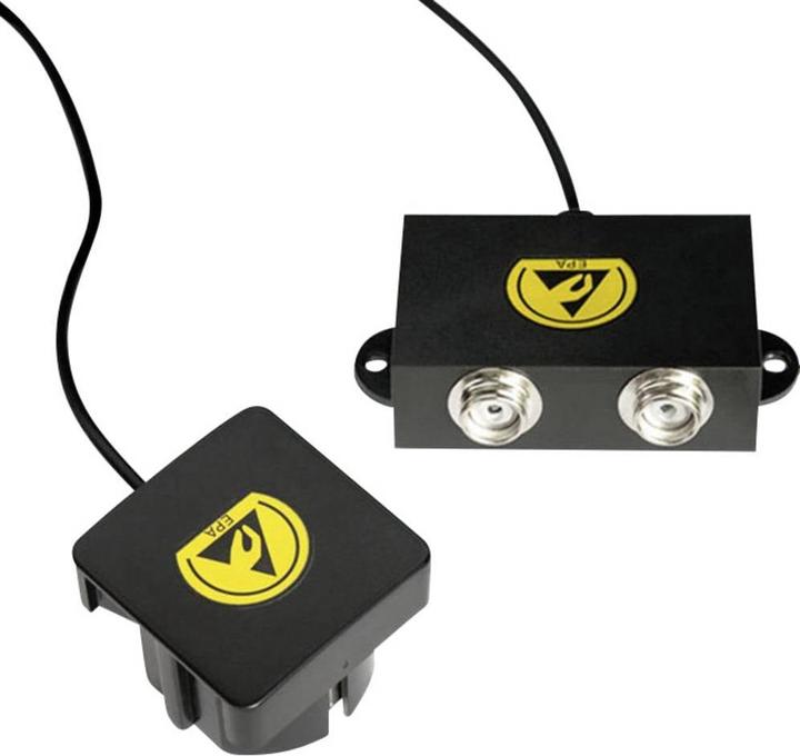 Produktbild BJZ C-197 2542 ESD-Erdungsstecker inkl. Erdungsbox 1.50 m Druckknopf 10.3 mm (Statikschutz)