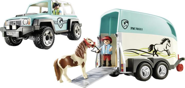 Produktbild Playmobil PKW mit Ponyanhänger (70511, Playmobil Country)