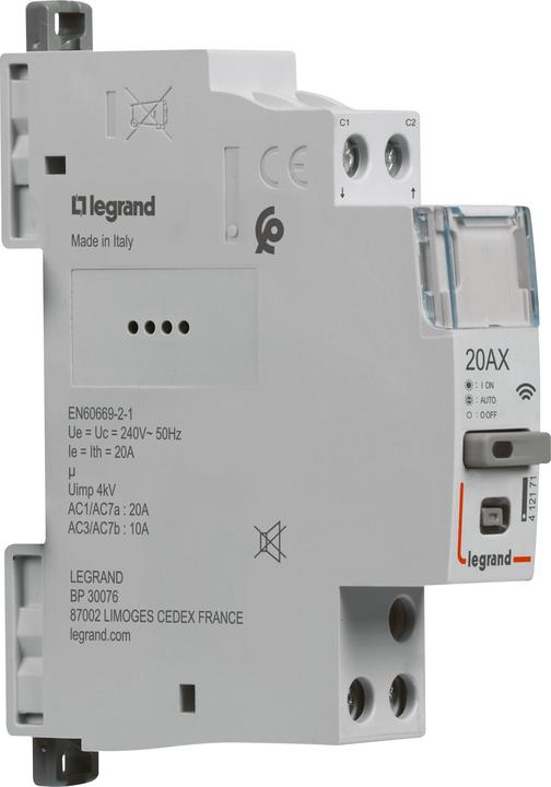 Actual product image Legrand CX3 Current impulse relay 20A