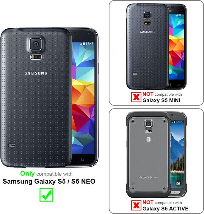 Immagine prodotto Cadorabo Copertina rigida con impronta Copertina (Samsung Galaxy S5, Samsung Galaxy S5 Neo)