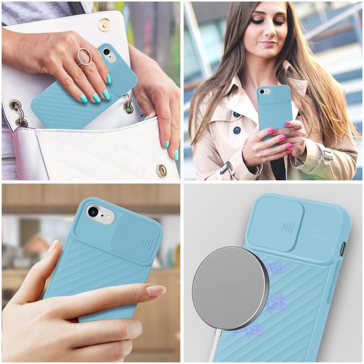 Produktbild Cadorabo TPU Cover mit Kamera Schutz (Apple iPhone 7, Apple iPhone SE (2nd Gen))