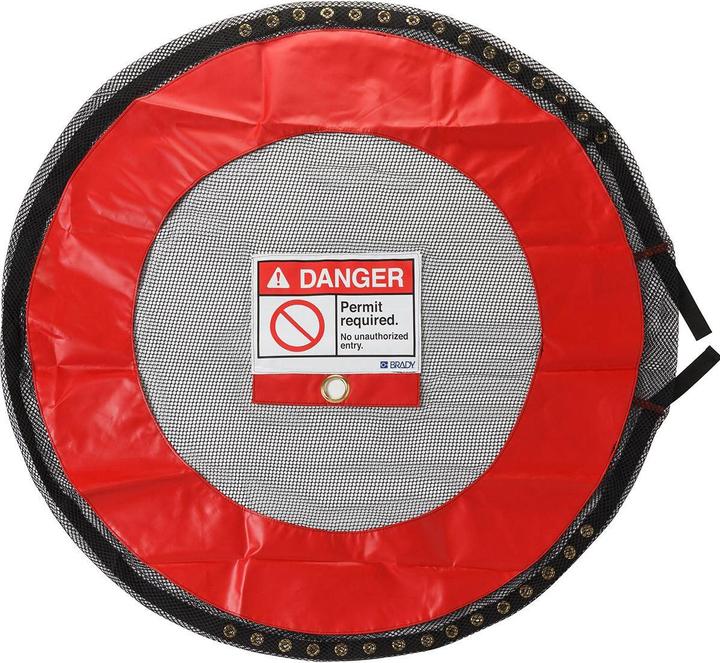 Immagine prodotto Brady Coperture ventilate con serratura Coperchi, poliestere rivestito in PVC, rosso, autorizzazione