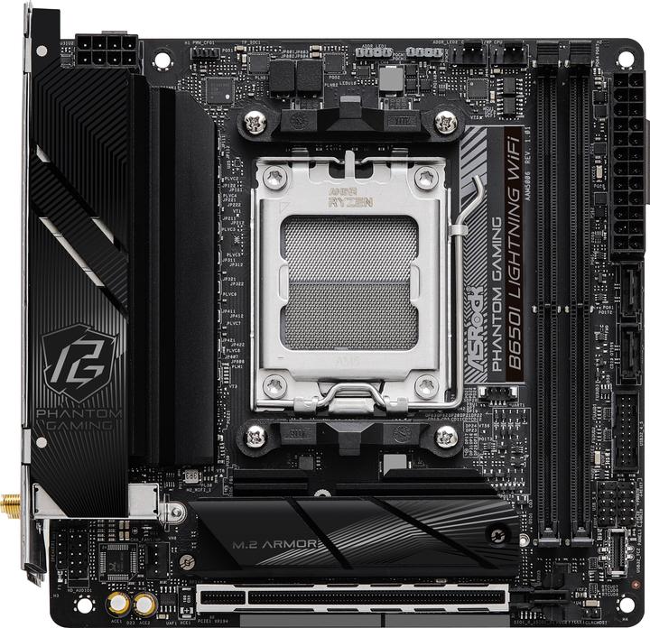 Image du produit AsRock B650I Lightning WiFi AM5 mITX HDMI DDR5 retail (AM5, AMD B650, Mini-ITX)