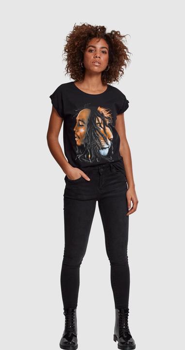 Actual product image Merchcode Ladies Bob Marley Lion Face Tee (XL)