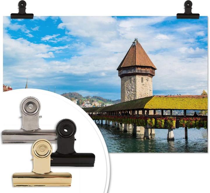 Produktbild Trenddeko Holzbrücke in Luzern (120 x 80 cm)