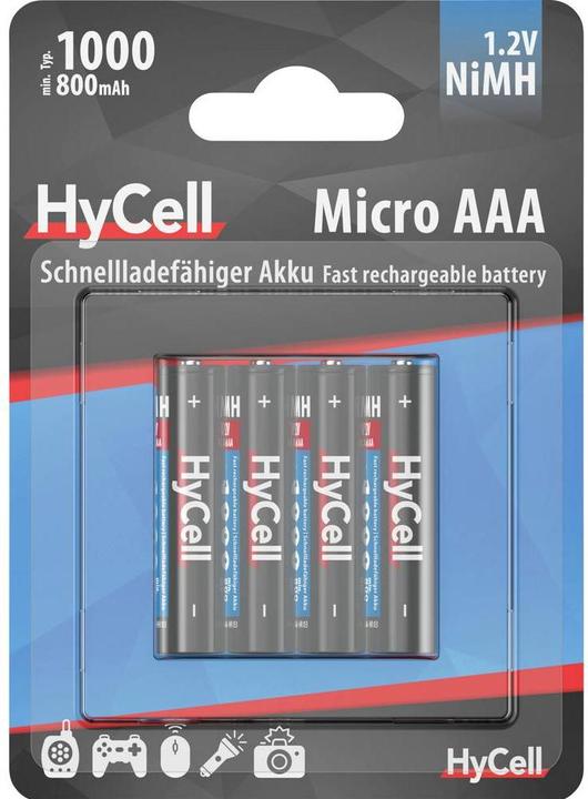 Produktbild HyCell Akku Micro AAA (4 Stk., AAA, 800 mAh)