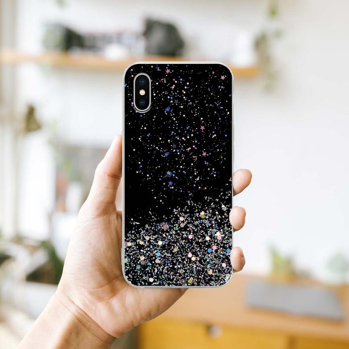 Actual product image Cadorabo TPU cover sparkling glitter (Apple iPhone XS Max)