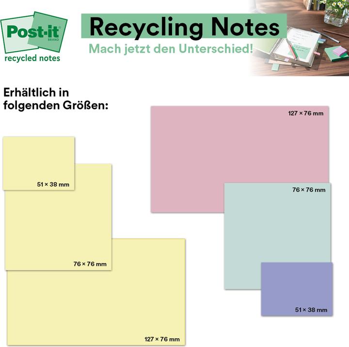 Immagine prodotto Post-it Riciclaggio (76 x 76 mm)