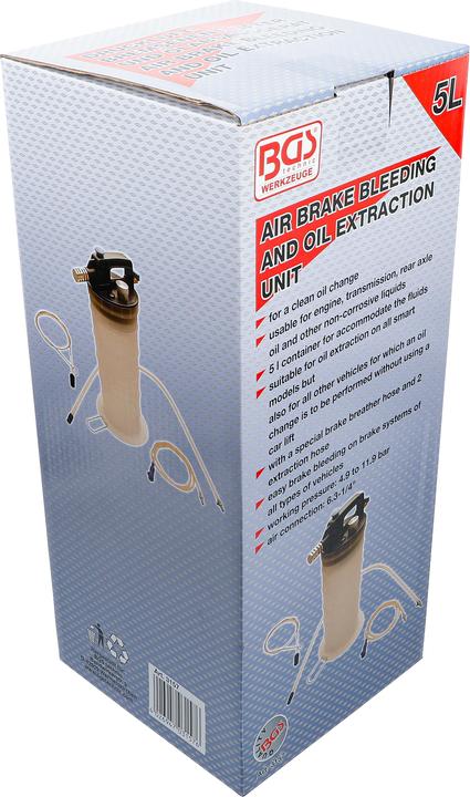 Produktbild BGS Druckluft-Bremsenentlüfter und Ölabsauggerät