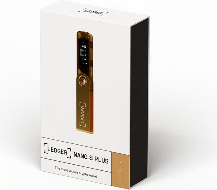 Produktbild Ledger Nano S Plus - Gold (Ethereum Classic, Bitcoin, Dash, Dogecoin, Litecoin, Weitere)
