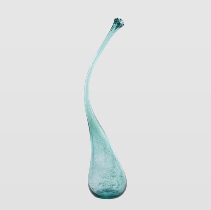 Immagine prodotto Gie El AGL0141 - Vaso di vetro SWAN grande turchese (1 x)