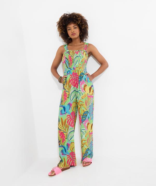 Image du produit Joe Browns Tropical Print Shirred Bodice Jumpsuit (46)